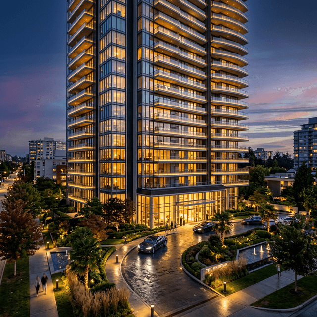 Modern apartment complex